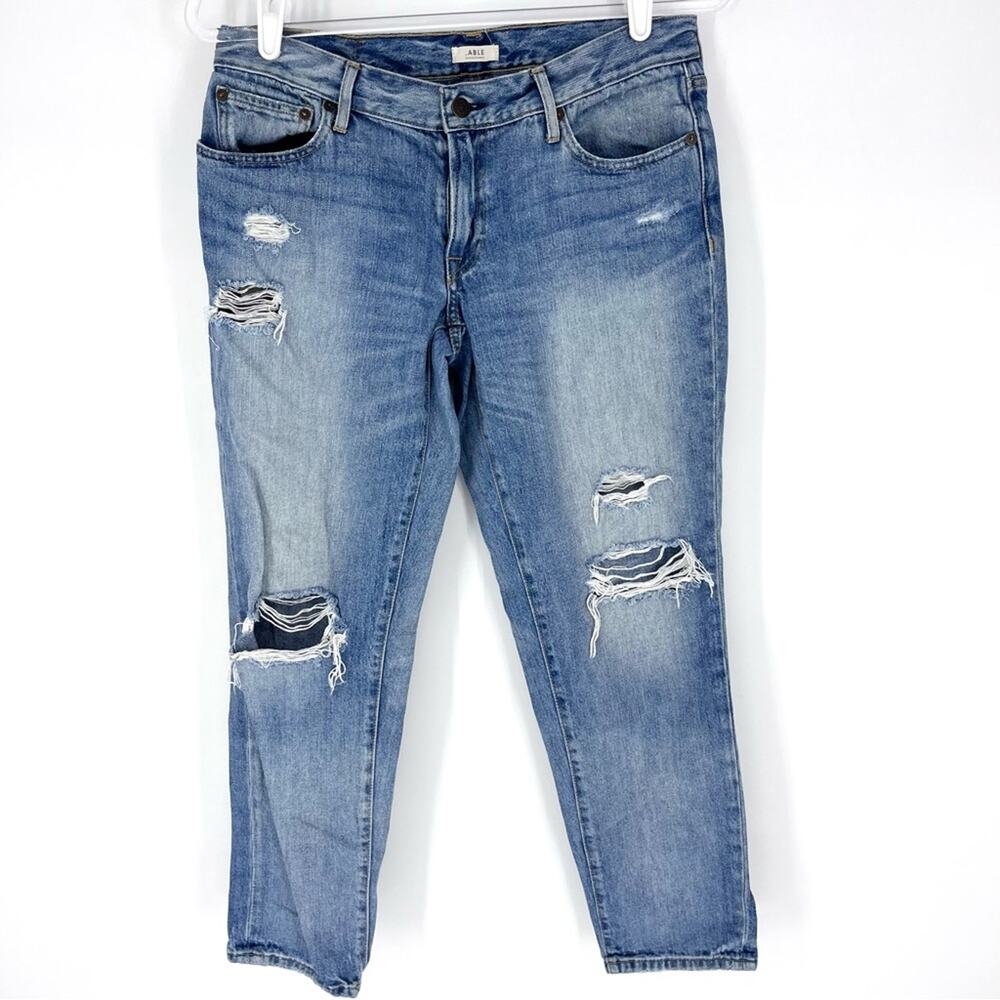ABLE The Slouch‎ Distressed Relaxed Fit Jeans 27